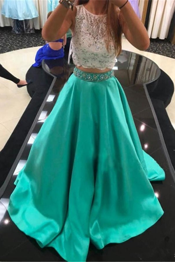 Cyan Prom Dress