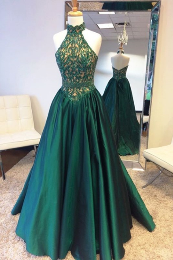 olive green long formal dress